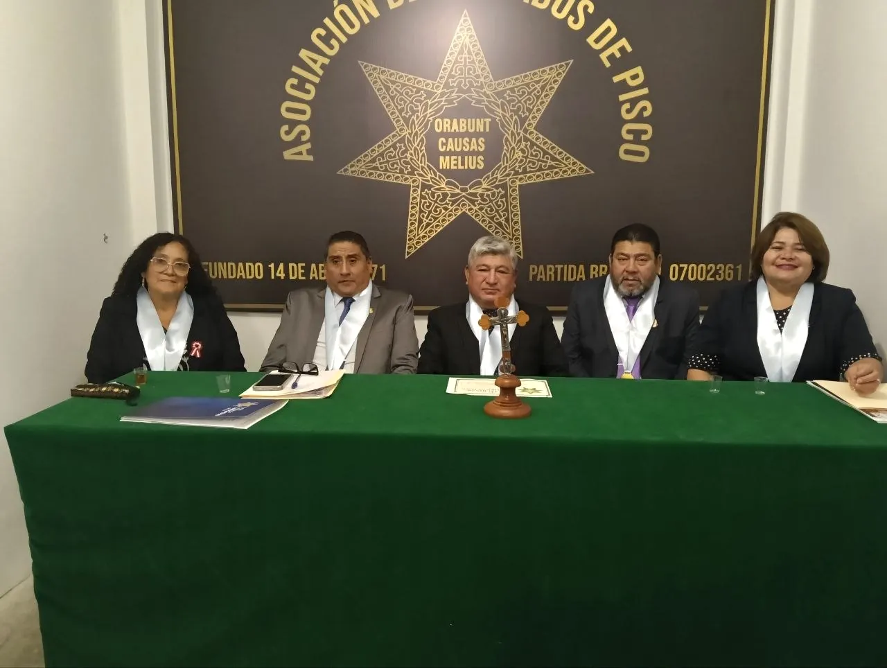 Mesa directiva de la Asociación de Abogados de Pisco