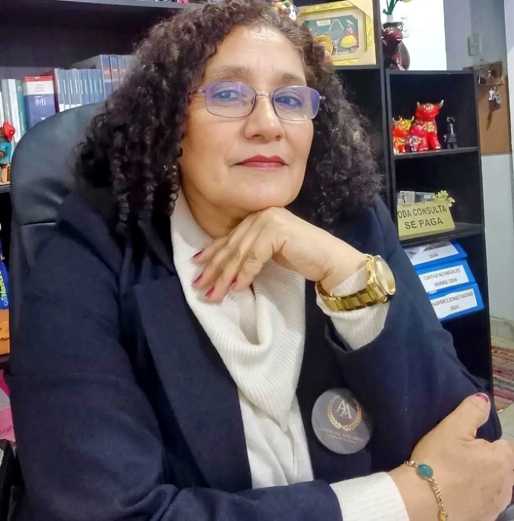Dra. Patricia Bendezú en su oficina
